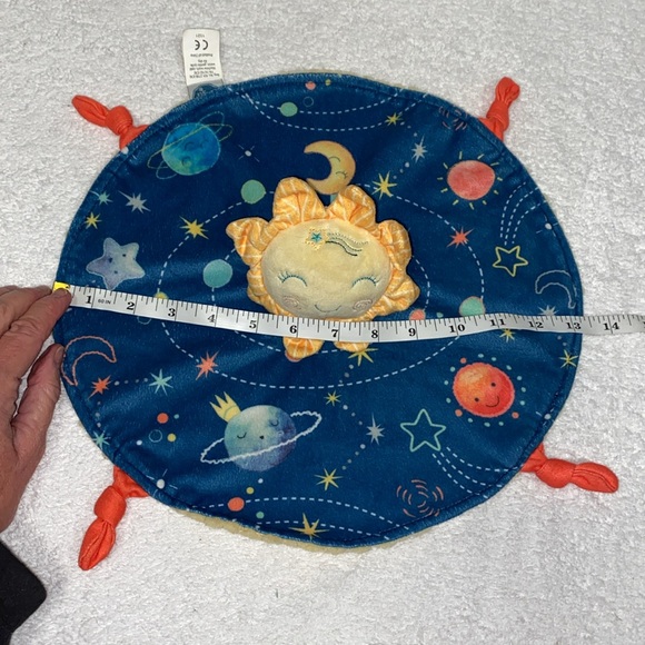 Mary Meyer planet cosmos sun space circle fleece lovey security blanket - Picture 3 of 7